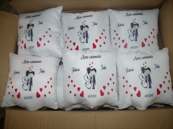 10 almofadas para casamento 20x20